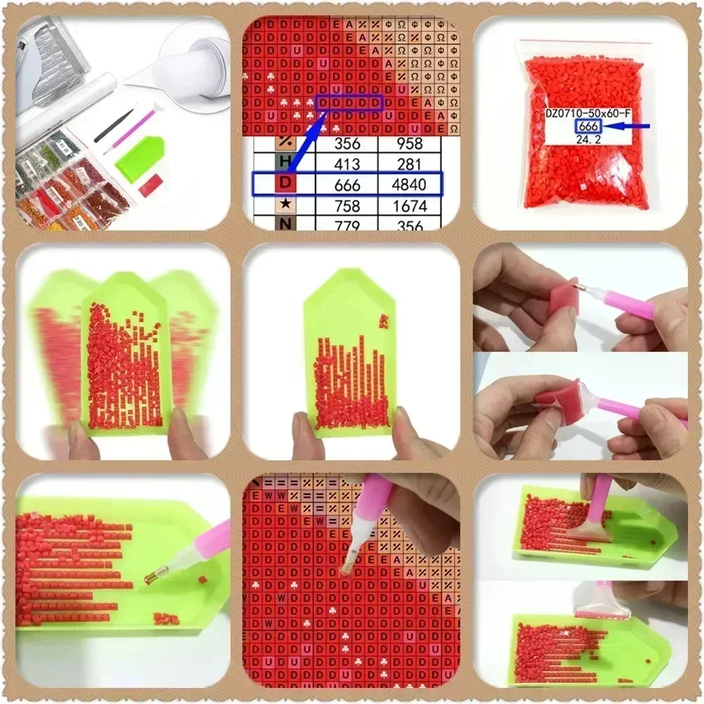 1 шт. безрамная 5D алмазная мо – обзор и цена Embroidery Garments