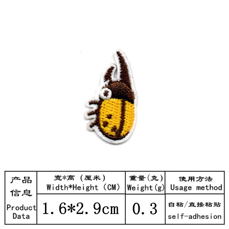 50 шт./лот, наклейка, аниме, н – обзор и цена Embroidery Lady Bug